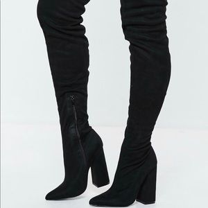 🖤Missguided thigh high boots🖤